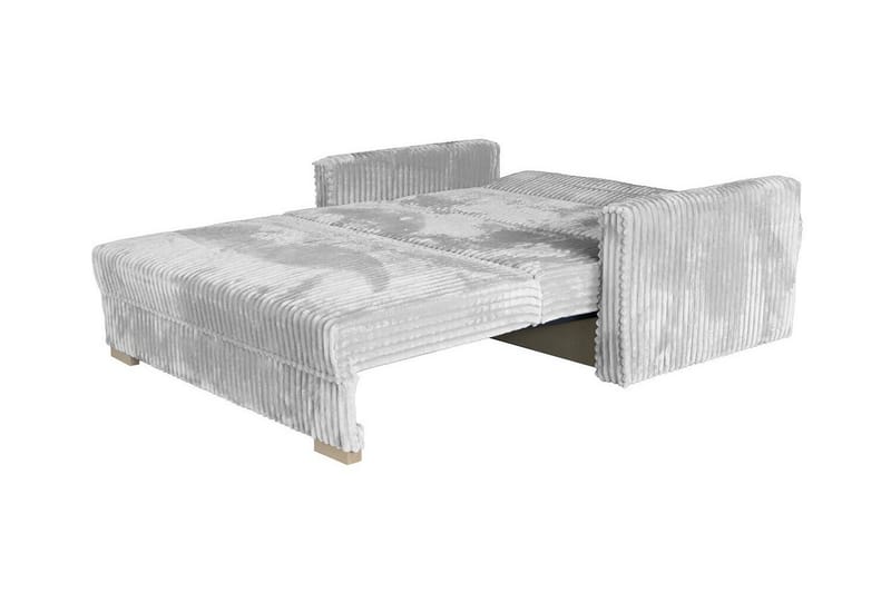 Denegal 2-sits liten bäddsoffa i Sammet - Grå - Products - Möbler - Soffa - Bäddsoffa - 2 sits bäddsoffa