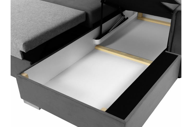 Denegal 3-sits Hörnbäddsoffa Dark grey - Products - Möbler - Soffa - Bäddsoffa - Hörnbäddsoffa