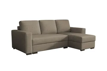 Denegal 3-sits Hörnbäddsoffa - Ljusbrun - Products - Möbler - Soffa - Bäddsoffa - Hörnbäddsoffa
