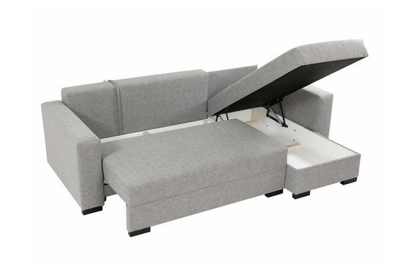 Denegal 3-sits Hörnbäddsoffa - Ljusgrå - Products - Möbler - Soffa - Bäddsoffa - Hörnbäddsoffa
