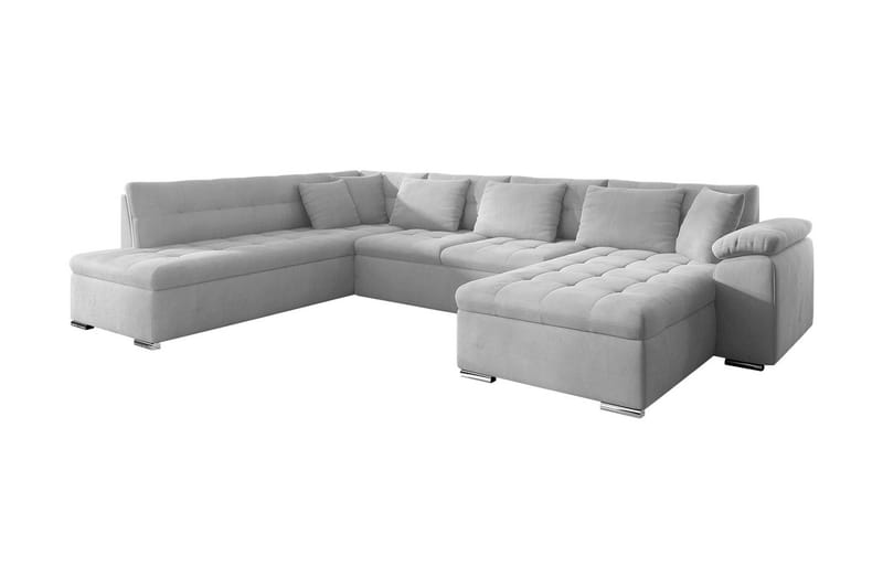 Dynir Bäddsoffa m. Divan och Schäslong 4-sits - Vit - Products - Möbler - Soffa - Bäddsoffa - Bäddsoffa divan