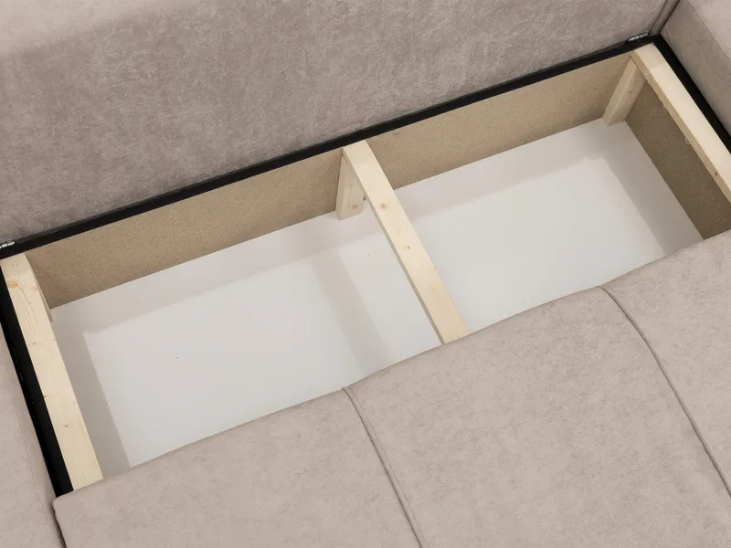 Flo Bäddsoffa Dubbeldivan 4-sits - Vit - Products - Möbler - Soffa - Bäddsoffa - U bäddsoffa