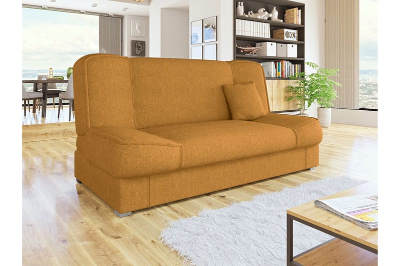 Gabi Soffa 175x80x80 cm - Gul - Products - Möbler - Soffa - Bäddsoffa - 4 sits bäddsoffa
