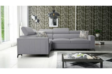 Galbally 3-sits Hörnbäddsoffa Ljusgrå - Products - Möbler - Soffa - Bäddsoffa - Hörnbäddsoffa