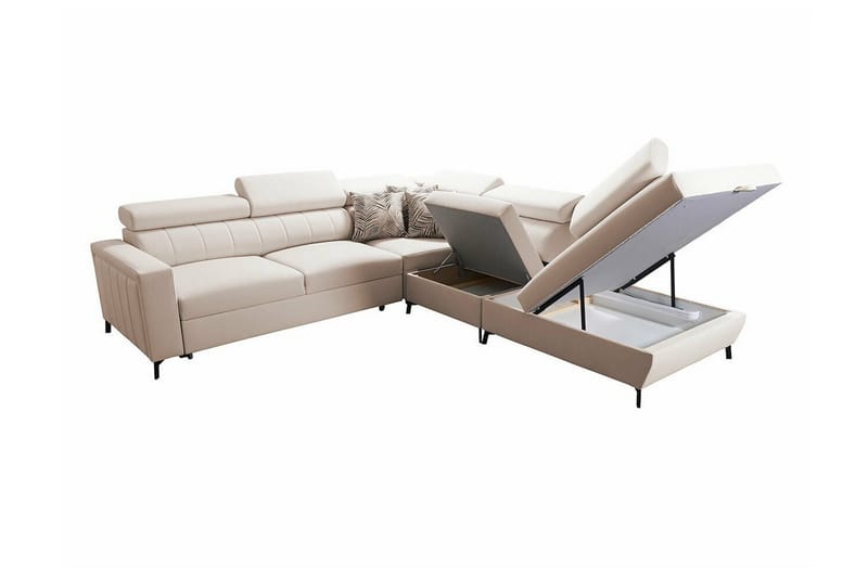 Galbally 4-sits Hörnbäddsoffa Dark brown - Products - Möbler - Soffa - Bäddsoffa - Hörnbäddsoffa