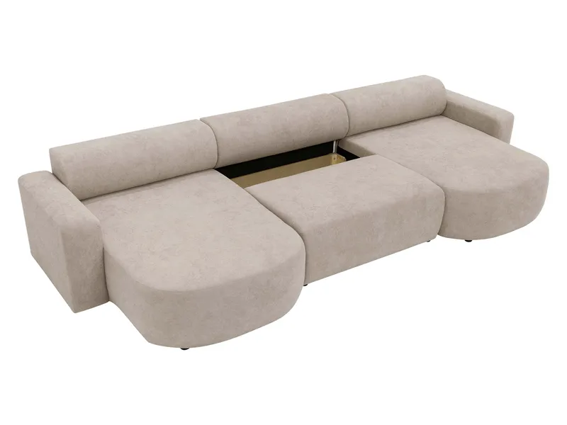 Hanish Bäddsoffa Dubbeldivan 5-sits - Grå - Products - Möbler - Soffa - Bäddsoffa - U bäddsoffa
