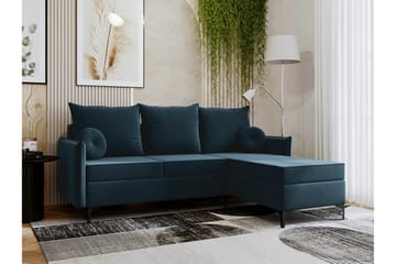 Knocklong 3-sits Hörnbäddsoffa - Blå - Products - Möbler - Soffa - Bäddsoffa - Hörnbäddsoffa