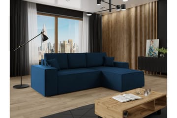 Knocklong 3-sits Hörnbäddsoffa - Blå - Products - Möbler - Soffa - Bäddsoffa - Hörnbäddsoffa