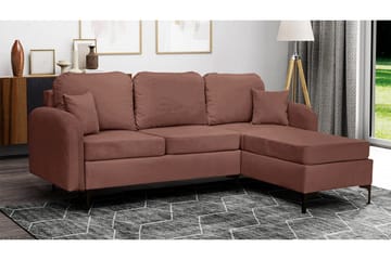 Knocklong 3-sits Hörnbäddsoffa Brown - Products - Möbler - Soffa - Bäddsoffa - Hörnbäddsoffa