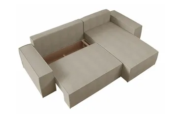 Knocklong 3-sits Hörnbäddsoffa - Svart - Products - Möbler - Soffa - Bäddsoffa - Hörnbäddsoffa