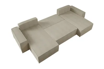 Knocklong 4-sits Hörnbäddsoffa - Grön - Products - Möbler - Soffa - Bäddsoffa - Hörnbäddsoffa