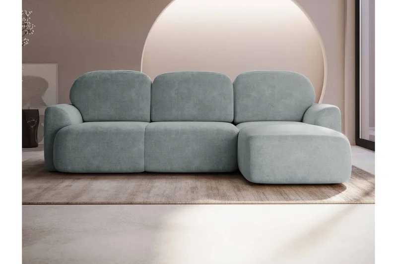 Korfu Bäddsoffa m. Divan 3-sits - Grå - Products - Möbler - Soffa - Bäddsoffa - Bäddsoffa divan