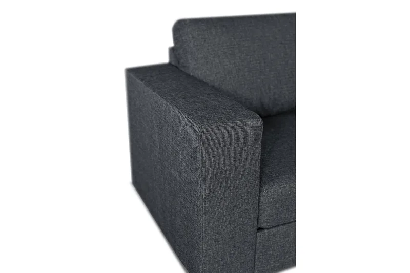 Leo Bäddsoffa 3-sits med Schäslong Höger - Mörkgrå - Products - Möbler - Soffa - Bäddsoffa - Bäddsoffa divan