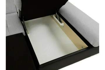 Lomux 3-sits Hörnbäddsoffa Ljusgrå - Products - Möbler - Soffa - Bäddsoffa - Bäddsoffa längsbäddad