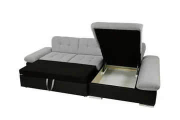 Lomux 3-sits Hörnbäddsoffa Ljusgrå - Products - Möbler - Soffa - Bäddsoffa - Bäddsoffa längsbäddad