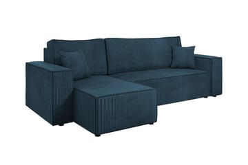 Magston 3-sits Hörnbäddsoffa - Blå - Products - Möbler - Soffa - Bäddsoffa - Bäddsoffa divan