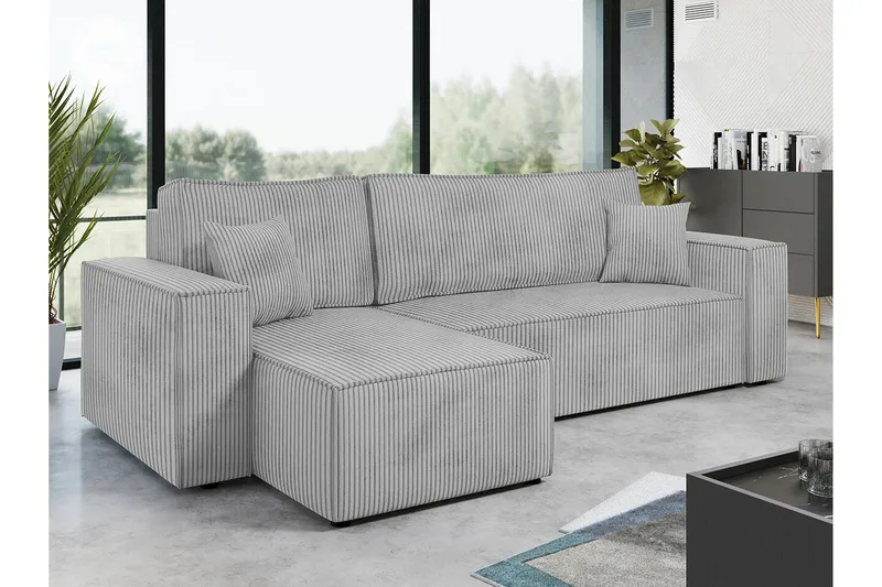 Magston 3-sits Hörnbäddsoffa - Ljusgrå - Products - Möbler - Soffa - Bäddsoffa - Hörnbäddsoffa