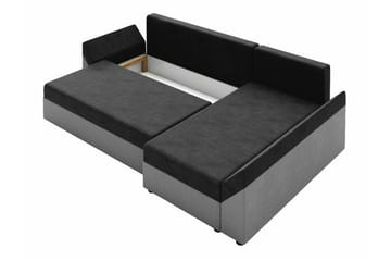 Midfeld 3-sits Hörnbäddsoffa Black - Products - Möbler - Soffa - Bäddsoffa - Hörnbäddsoffa