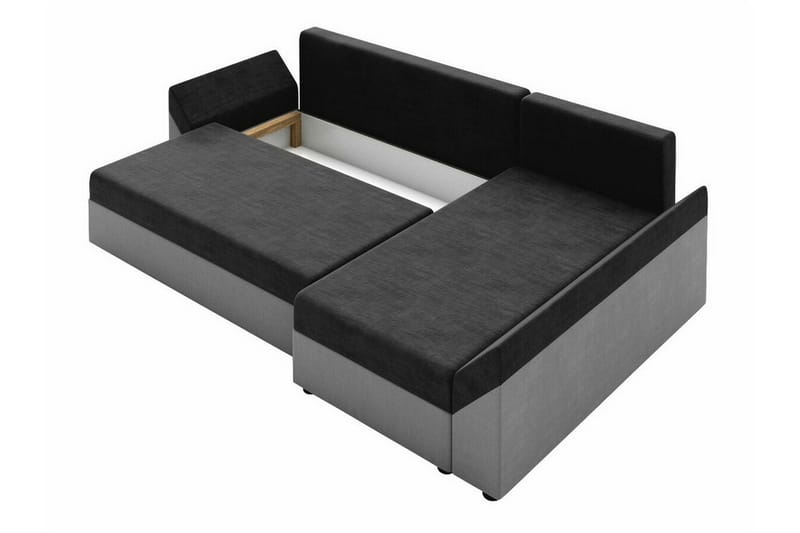 Midfeld 3-sits Hörnbäddsoffa Black - Products - Möbler - Soffa - Bäddsoffa - Hörnbäddsoffa
