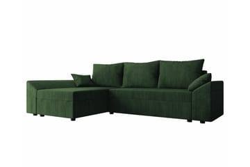 Midfeld 3-sits Hörnbäddsoffa Dark green - Products - Möbler - Soffa - Bäddsoffa - Bäddsoffa divan