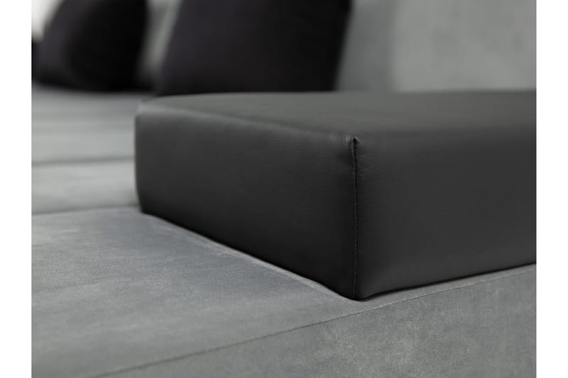 Naoma Bäddsoffa med Divan 4-sits - Grå - Products - Möbler - Soffa - Bäddsoffa - Bäddsoffa divan