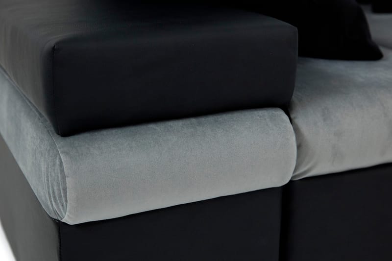 Naoma Divanbäddsoffa 310x175x83 cm - Grå - Products - Möbler - Soffa - Bäddsoffa - Bäddsoffa längsbäddad