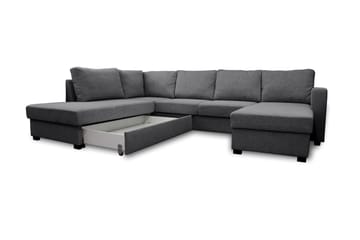 Paris U-Bäddsoffa Vänster - Grå - Products - Möbler - Soffa - Bäddsoffa - Bäddsoffa divan