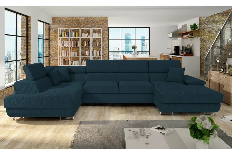 Reginia 4-sits Hörnbäddsoffa - Products - Möbler - Soffa - Bäddsoffa - Hörnbäddsoffa