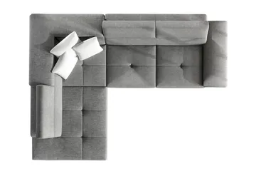 Reginia 5-sits Bäddsoffa Vänster - Grön - Products - Möbler - Soffa - Bäddsoffa - Bäddsoffa längsbäddad