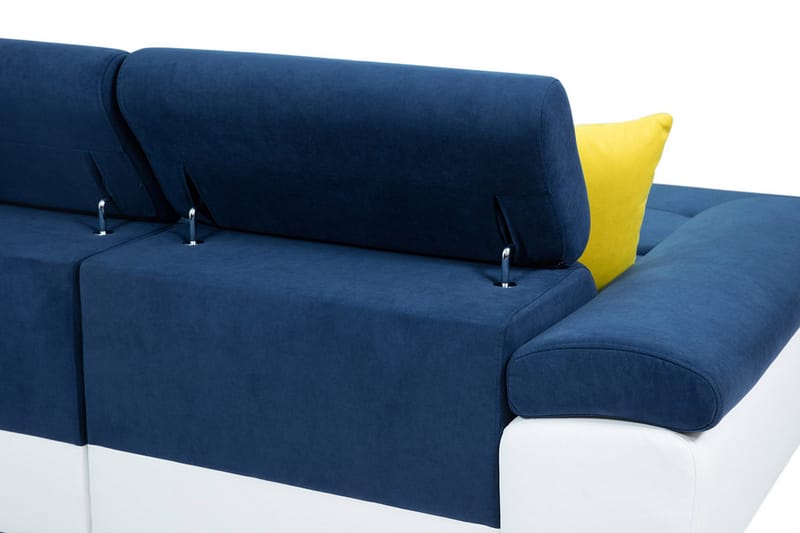 Reginia 6-sits Bäddsoffa - Vit/Grå - Products - Möbler - Soffa - Bäddsoffa - Bäddsoffa längsbäddad