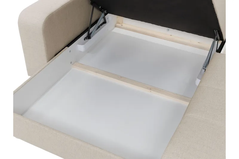 Smolmark Bäddsoffa med Divan 3-sits - Beige - Products - Möbler - Soffa - Bäddsoffa - Bäddsoffa divan