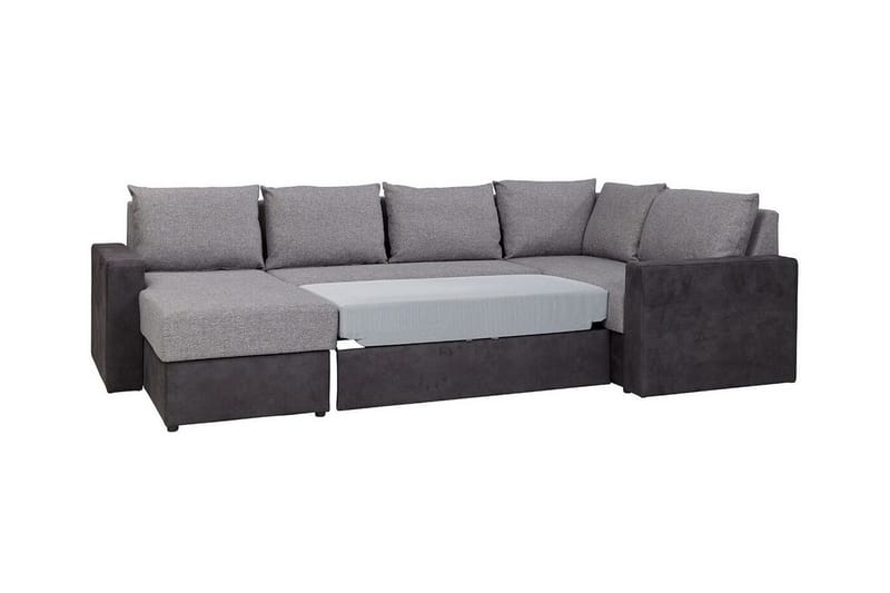 Staffin 4-sits Hörnbäddsoffa Dark grey/Light grey - Products - Möbler - Soffa - Bäddsoffa - Hörnbäddsoffa
