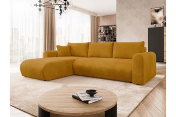 Tacon Bäddsoffa m. Divan 3-sits - Gul - Products - Möbler - Soffa - Bäddsoffa - Bäddsoffa divan