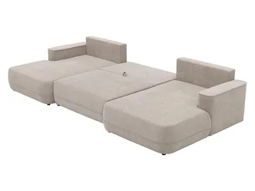 Uppland Bäddsoffa Dubbeldivan 5-sits - Vit - Products - Möbler - Soffa - Bäddsoffa - U bäddsoffa