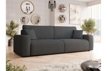 Barile Soffa 3-sits - Mörkgrå - Products - Möbler - Soffa - 3 sits soffa