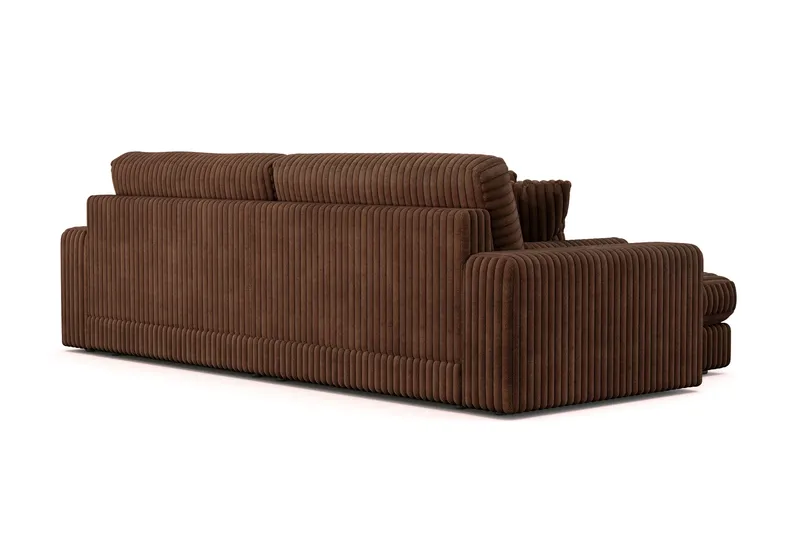Arken Lyx 4-sits Vändbar L-formad Djup Divansoffa i Manchester - Mörkbrun - Products - Möbler - Soffa - Divansoffa & schäslongsoffa - 4 sits soffa med divan