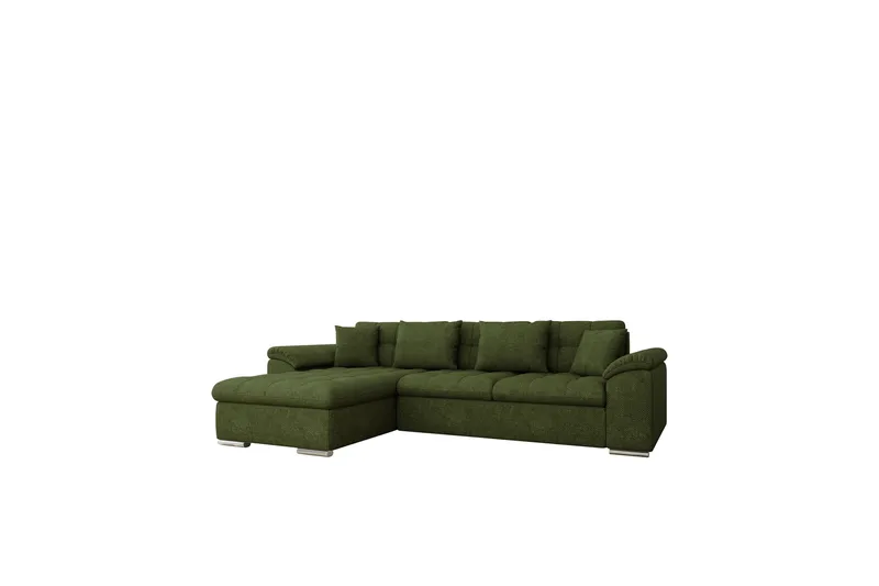 Camior Soffa med Divan 3-sits - Grön - Products - Möbler - Soffa - Divansoffa & schäslongsoffa - 3 sits soffa med divan