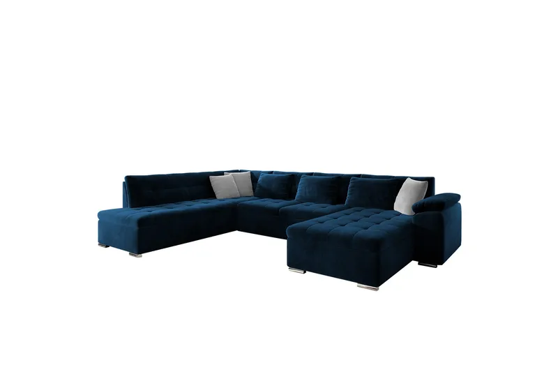Dynir Soffa med Divan och Schäslong 4-sits - Blå - Products - Möbler - Soffa - Divansoffa & schäslongsoffa - 4 sits soffa med divan