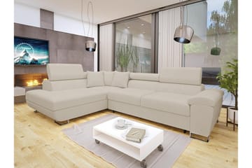 Reginia Soffa med Schäslong 3-sits - Beige - Products - Möbler - Soffa - Divansoffa & schäslongsoffa - 3 sits soffa med divan