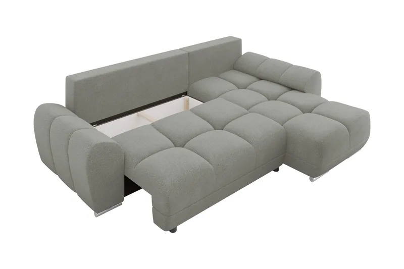 Simerly Soffa med Divan 3-sits - Grå - Products - Möbler - Soffa - Divansoffa & schäslongsoffa - 3 sits soffa med divan