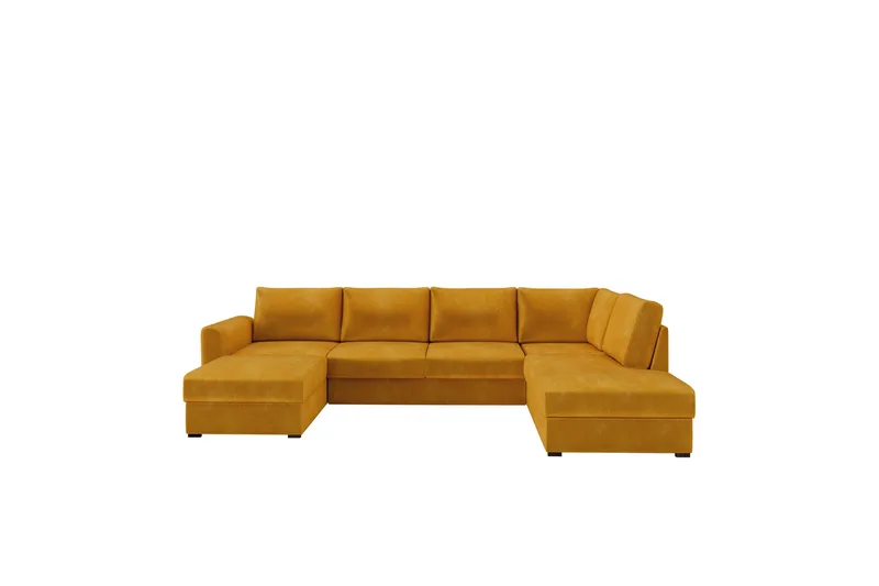 Taberk Soffa med Divan och Schäslong 4-sits - Gul - Products - Möbler - Soffa - Divansoffa & schäslongsoffa - 4 sits soffa med divan