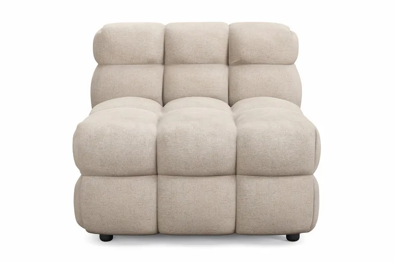 Elise Bubblig Soffgrupp 4-sits Divansoffa Vänster + Fåtölj - Beige - Products - Möbler - Soffa - Soffgrupp