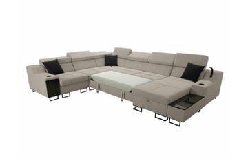 Galbally 5-sits Hörnsoffa Dark green - Products - Möbler - Soffa - Sammetssoffa