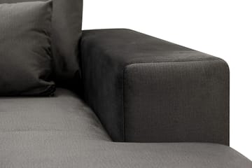 Grande 6-sits U-Soffa med Divan Höger - Mörkgrå Sammet - Products - Möbler - Soffa - Sammetssoffa