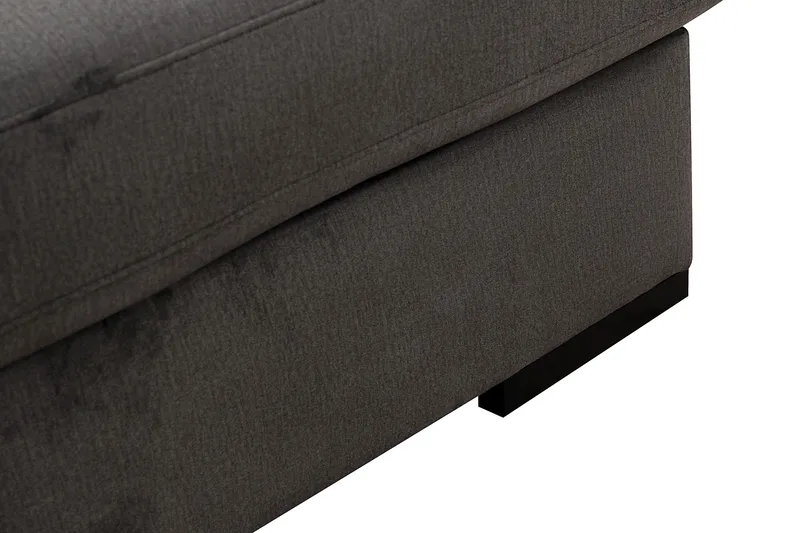 Grande 6-sits U-Soffa med Divan Höger - Mörkgrå Sammet - Products - Möbler - Soffa - Sammetssoffa