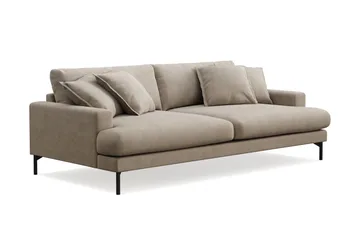 Menard Premium 4-sits Djup Soffa i Tyg - Brun - Products - Möbler - Soffa - 4 sits soffa