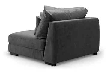 Dubai Hörnmodul Sammet - Mörkgrå - Products - Möbler - Soffa - Modulsoffa - Hörnmodul