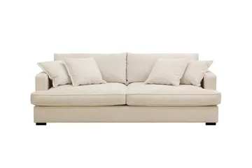 Rossita Lyx 2,5-sits Extra djup Soffa i Chenille - Beige - Products - Möbler - Soffa - 3 sits soffa