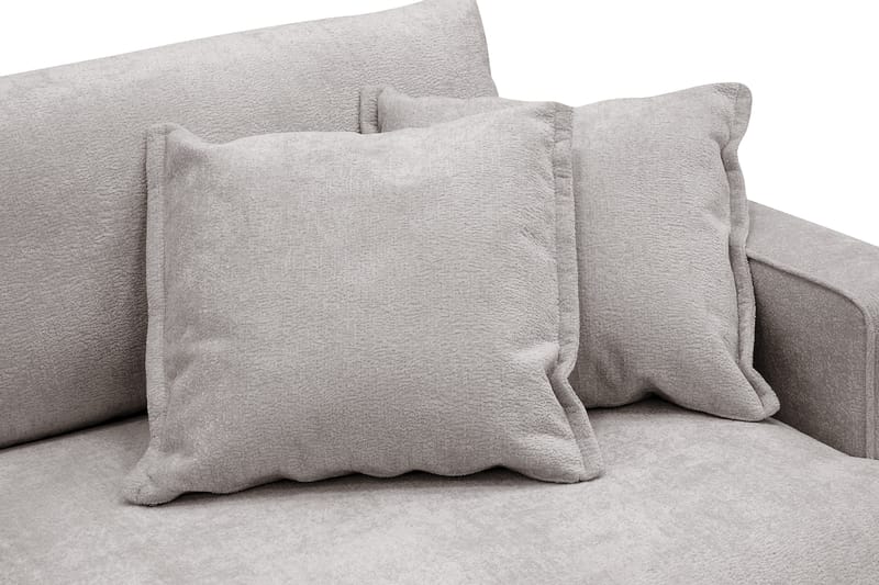 Rossita Lyx 3-sits Extra djup Soffa i Chenille - Grå/Brun - Products - Möbler - Soffa - 3 sits soffa