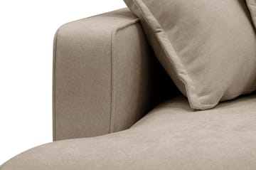 Rossita Lyx 5-sits Högervänd U-formad Extra djup Soffa med Divan och Schäslong i Tyg - Brun - Products - Möbler - Soffa - U-soffa